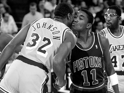 Pistons-Lakers 1988: el día en que un Isiah Thomas cojo casi tumba a Magic y Kareem