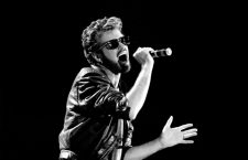 File photo dated 13/07/85 of George Michael of Wham performing at the Live Aid concert at Wembley Stadium in London, as the pop superstar has died at the age of 53 from suspected heart failure.