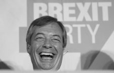 Brexit Party leader Nigel Farage in a rally at Featherstone Working Man's Club, while on the European Election in Pontefract, West Yorkshire. Picture dated: Monday May 13, 2019. Photo credit should read: Isabel Infantes / EMPICS Entertainment.