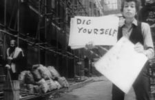 Fotograma del videoclip «Subterranean Homesick Blues», de Bob Dylan. Imagen: Columbia.