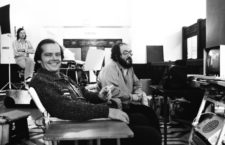 Jack Nicholson y Stanley Kubrick durante el rodaje de The Shining, 1980. Fotografía: Getty.