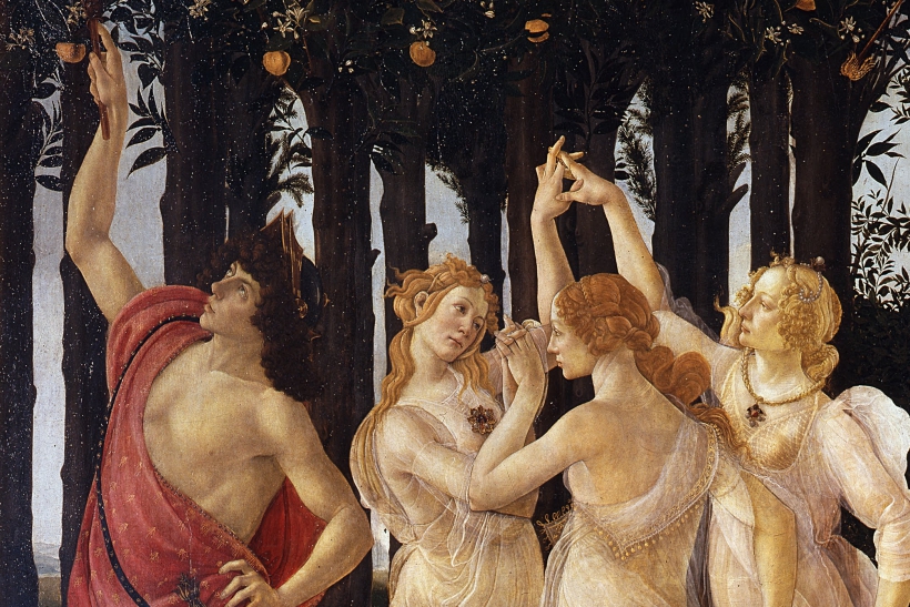 Detalle de la Primavera, Botticelli