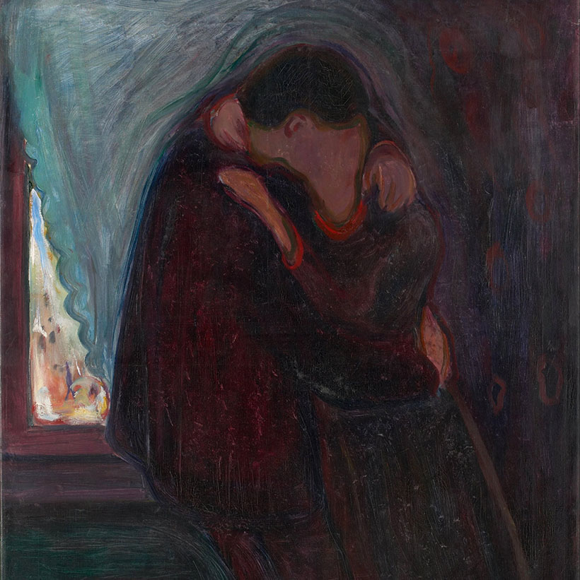 El besos, de Edvard Munch.